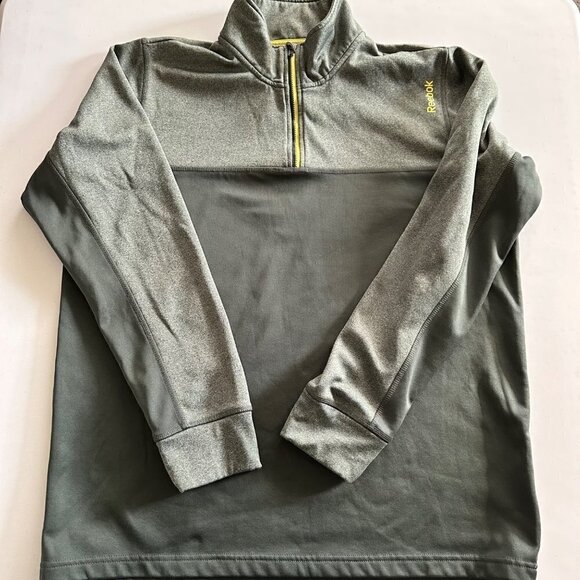 Reebok CrossFit Men's 1/4 Zip Sweatshirt Color Block Gray Long Sleeve Large - Picture 11 of 12